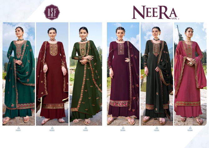 Rsf Neera 2 Heavy Festive Wear Designer Fancy Latest Chinon Silk Salwar Kameez Collection